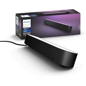 Philips Hue Play Pack x1, White and Color Ambiance, kit de base – Noir, 6.6W, fonctionne avec Alexa, Google Assistant et Apple Homekit