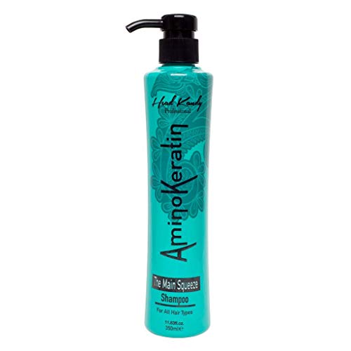 The Main Squeeze AminoKeratin Shampoo (12 oz.) - Enriched Treatment for Moisturizing Damaged Hair - Color Safe, All Hair Types