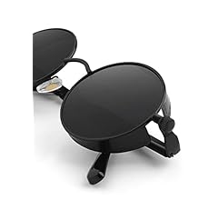 Lunettes De Soleil CGID Steampunk Round - Polarisées UV400 | Style Rétro Métal, Monture Ronde