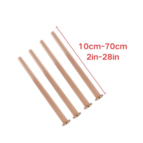 Pieds de table robustes en bois de qualité supérieure avec embouts protecteurs - 7