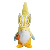Poupée nain de lapin unique pour rehausser votre atmosphère de fête de Pâques (jaune)