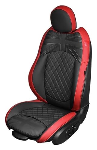 Housse siège auto personnalisée en similicuir orange pour Mini Cooper F54 Clubman