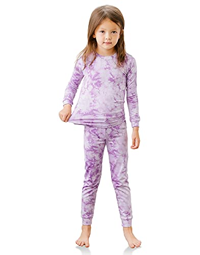 TINFL by Vaenait 4-14 Years Girls Kids Aeroheat Thermal Underwear Base Layers Warm Pajama Fleece Lined Long John Set2