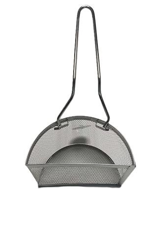 Homely Divisore per Cottura Pasta con Manico a Molla Rimovibile - Acciaio Inox, Colore Argento – Cestello per Pasta Separata - Cottura di Due Tipi di Pasta Contemporaneamente - Facilmente Lavabile