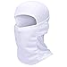 Balaclava Face Mask Adjustable Windproof UV Protection Hood (US, Alpha, One Size, White)