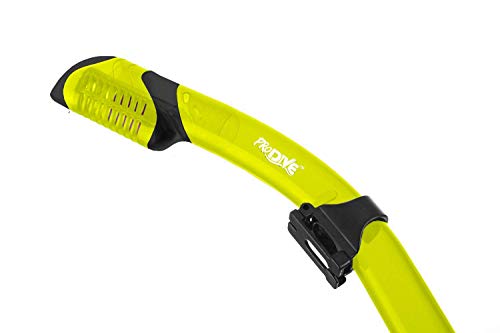 image for PRODIVE Premium Dry Top Snorkel Set - Impact Resistant Tempered Glass 