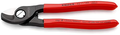 Knipex Kabelschaar gebruineerd, met kunststof bekleed 165 mm 95 11 165