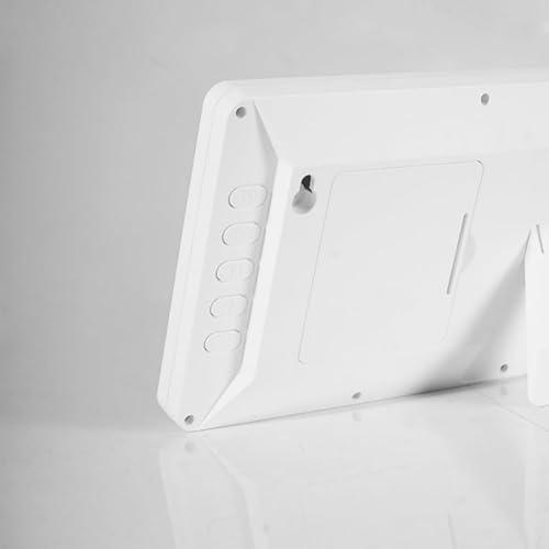 JBJSHHY大型ディスプレイデジタル壁掛け時計、日付と週、2つのアラーム、12/24時間、温度湿度表示、ホームオフィス高齢者向けLCD多機能デジタル目覚まし時計 [5]