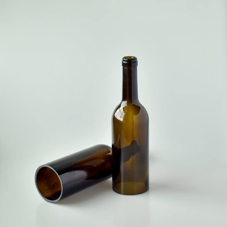 Cut 11 Inch Tall Bottomless Wine Bottle, Beautiful Home