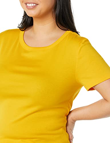 Image of Amazon Essentials Women's Slim-Fit Short-Sleeve Crewneck T-Shirt, Pack of 2