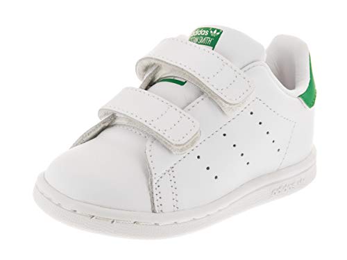 Adidas Originals Stan Smith Cf I Sneaker (Toddler), White/White/Green, 10 M US Toddler