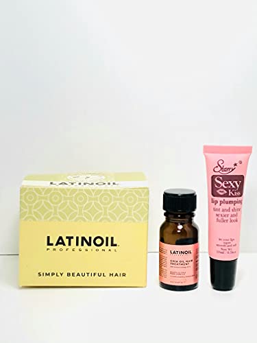 Chia-Seed-Oil-Hair-Treatment-with-Omega-3-6-9-6-Pack-x-10-ml034oz-Free-Starry-Sexy-Lip-Gloss-10ml