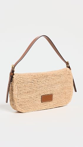 STAUD Harlow Raffia Shoulder Bag