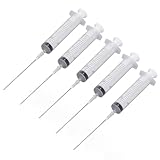 Nachfüllbares Tintenpatronen-Werkzeugset, 5-teilig, 20-ml-Spritze, 10-cm-Flachnadel aus Edelstahl, Wiederverwendbar, für den Heimgebrauch Im Büro