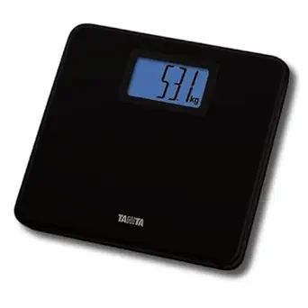 Tanita HD-662 Digital Weight Scale (Black) - Japan Technology Bathroom Scale with 330 lb Weight Capacity - 2" Blue Backlit Large LCD Display - Accurate, Durable, Step-On Operation