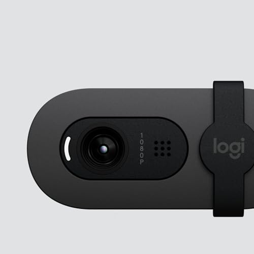 Logitech Brio 105 Full HD 1080p Business Webcam with Auto-Light Balance, USB-A, Privacy Shutter, Easy Set-Up, Compatible with Windows, macOS, ChromeOS - Graphite - Image 3
