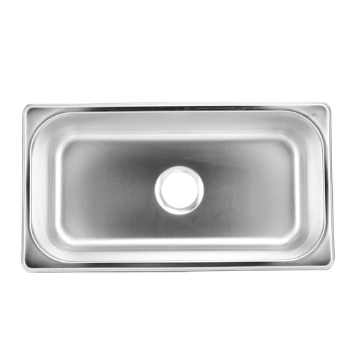 RV Sink, Stainless Steel Kitchen Sink, 12.8x6.93x2.56in, Embedded Hand Washing Basin, with 40mm Drain Outlet