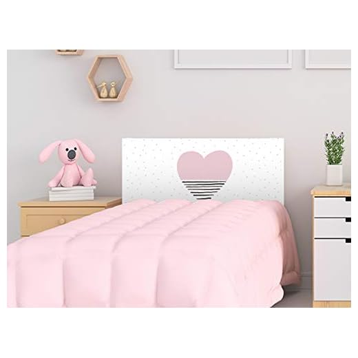 Cabecero Cama PVC Infantil Corazón 100x60cm | Disponible en Varias Medidas | Cabecero Ligero, Elegante, Resistente y Económico