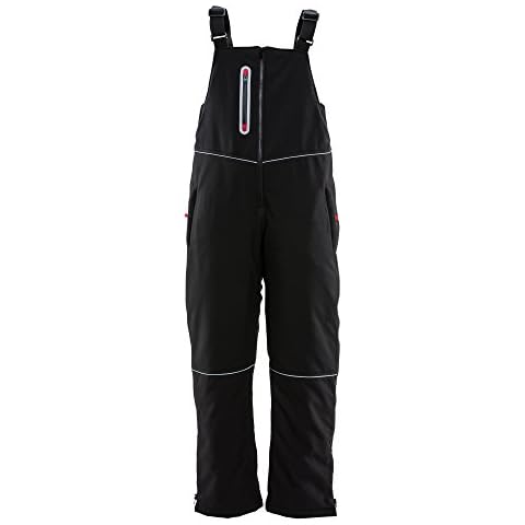 RefrigiWear Softshell Women's Insulated Bib Overalls, -20° Comfort Rating, (Black), (Large) Cover