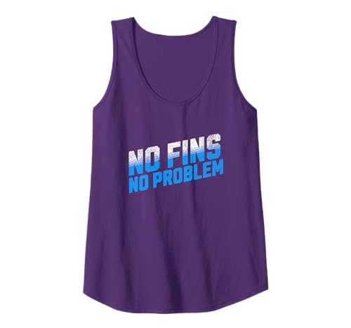 No Fins No Problem Aquatic Underwater Rugby Tank Top