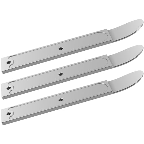 Kandishiex US 3Pcs 7.08inch Pry Tool 4140 Steel Pry Bar Trim Removal Tool Portable Pocket Pry Tool Metal Pry Bar Tool Set Sturdy Enduring Car Trim Removal Tool for Automotive Car(Silver)