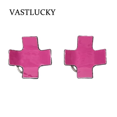 VASTLUCKY Black Leather Nipple Cover Reusable Pasties Punk Silver Metal Nipple Ring Breast Petals for Women2