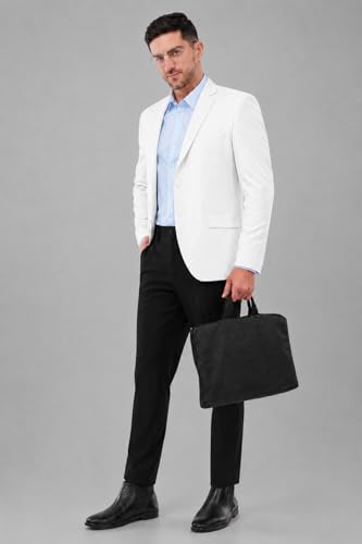 Image of SaintX Men's Premium 4-Way Comfy Stretch Sunscreen Blazer | Light Weight, Designed for Summers | Fully Lined | Comfort able Slim Fit | Wrinkle Resistant, All-Day Casual & Formal Signature Coat (JK11)