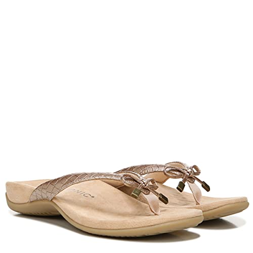 Image of Vionic Women's Rest Bella Toe Post Sandal- Supportive Ladies Orthotic Sandals that include Three Zone Comfort with Arch Support- Flip Flop for Ladies, Medium and Wide Width Size 5-12