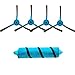 LOKOER Accessoires pour aspirateur Robot Pièce de Rechange pour aspirateur Cecotec, Fit for Cecotec Conga 4090 5090 6090 avec kit de Remplacement de Brosse Centrale latérale(Color:JL)
