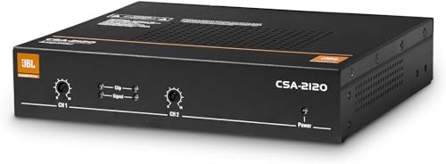 Audiosavings Bundle: (1) JBL CSA 2120 2 x 120w 2-Channel Power Amplifier Commercial Amp 4 Restaurant/Bar Bundle with (8) 2 Rockville HC55-16 White 5.25