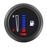 ZHSYMX 52mm Fuel Level Gauge, Universal 12V/24V 2' LED Display for Boat RV Yacht Car Truck, Motorcycle...