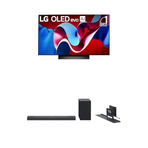 Image of LG 48-Inch Class OLED evo C4 Series Smart TV 4K Processor Flat Screen with Alexa Built-in (OLED48C4PUA, 2024), Sound Bar SC9S Perfect Matching for OLED C TV and Dolby Atmos