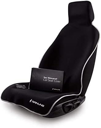 RAINUNG Car Seat Protector: Auto Car Seat Cover from Neoprene with Bracket- Nonslip Backing to Protect Your Leather Car Seats -Save Your Car-Truck-SUV (Black)