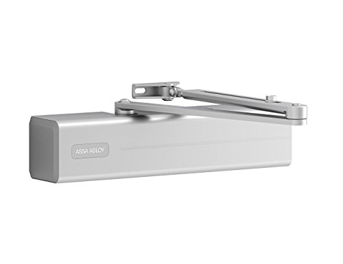Tesa Assa Abloy DC340-DEV1-, Cierrapuertas con guía deslizante o brazo articulado, Plata