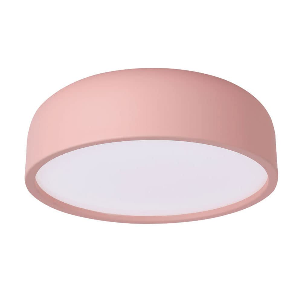 SHUANGZ LED Round Macaron Ceiling Light Simple Ceiling Lamp Trichromatic Dimming Embedded Installation Close To Ceiling Light Fixtures Corridor Decorative Lighting Nordic Living Room Creative Home — image 1