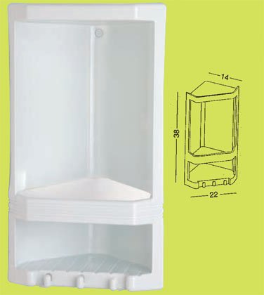 Gedy art.8079 angoliera doccia bianca