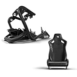 Trak Racer TR8 Pro レーシングコックピット 国内正規品 (汎用性ホイールブラケット, Black セミバケ+セミバケシートブラケット)