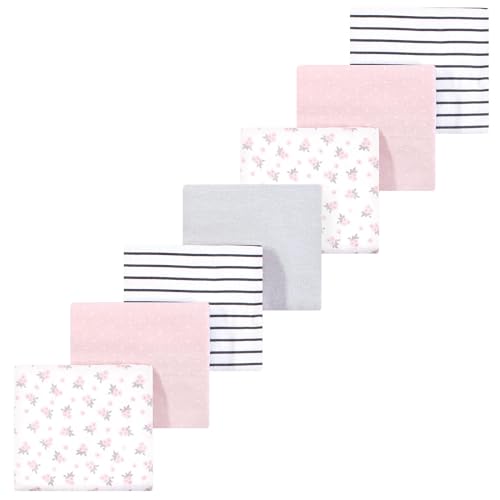 Image of Luvable Friends Little Treasure Flannel Receiving Blankets 7pk
