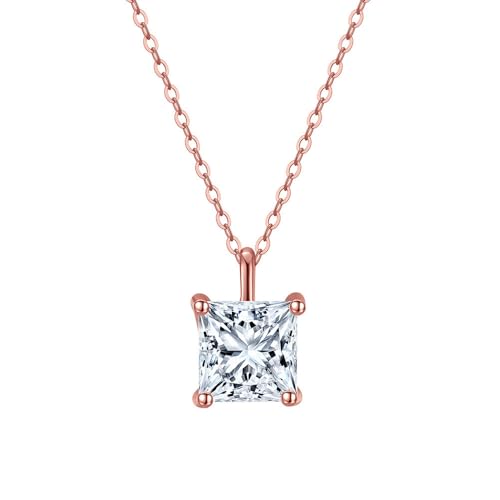Collier Solitaire CZ en Or 14K pour Femme - Bijoux Tendances au Raffinement Intemporel
