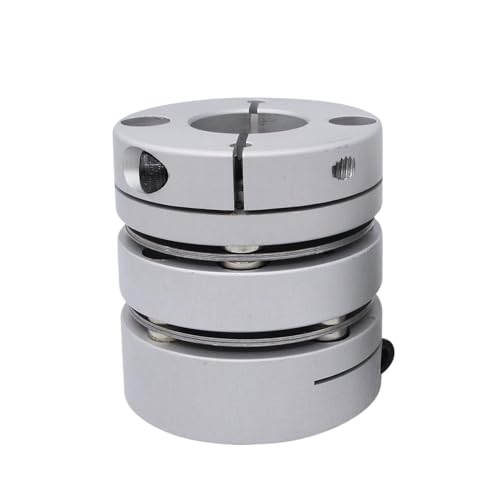 Rigid coupling,Stainless steel rigid coupling 1pcs D44L50 Flexible Diaphragm Coupling Inner Diameter 8/10/12/14/15/16/17/18/19/20mm Shaft CNC Stepper Motor Coupler(10-10)