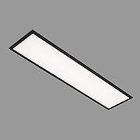 Briloner Leuchten - Panel LED, lámpara de techo LED, plafón de 22 vatios, 2300 lúmenes, 4000 Kelvin, blanco-negro, 1000x250x60 mm