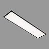 Briloner Verlichting – LED-paneel, LED-plafondlamp, plafondlamp 22 Watt, 2.200 lumen, 4.000 Kelvin, wit-zwart, 1.000x250x60mm (LxBxH), 7067-015