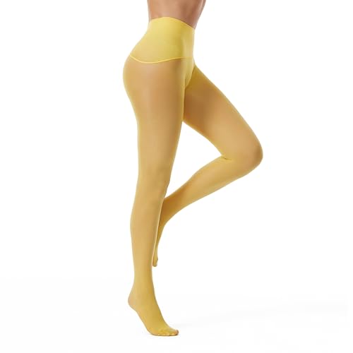 Image of Frola Oil Shiny Stockings Pantyhose 360Seamless Crotch High Waist Smooth Tights for Women