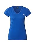 g star rovic shorts damen V-Ausschnitt, gerippt G-STAR RAW Damen Eyben Slim V-Neck Top, Blau (hudson blue D21314-4107-1855), XXL