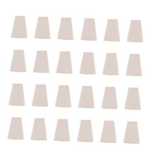 Unomor 100 Pcs Solid Rubber Stoppers for Test Tube Flask Lab Tube Stopper Caps Sealing Plugs