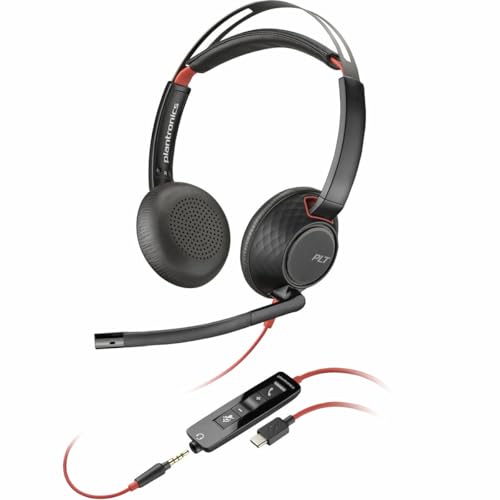 Casque Poly Blackwire C5220 USB-C et stéréo 3,5 mm pour PC et mobile