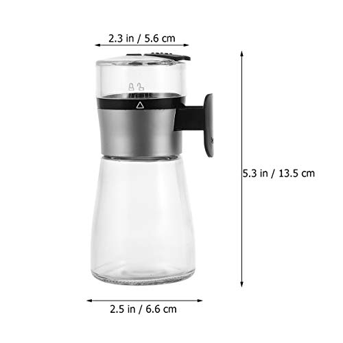 Hemoton Shakers de Tempero de Vidro Garrafas de Cozinha Transparentes Peneira de Especiarias Churras