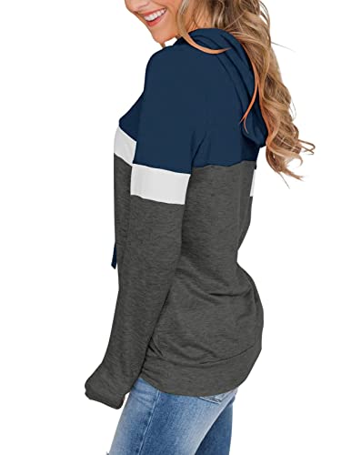 Image of MixShe Women's 2026 Fall Long Sleeve Hoodie Pullover Sweatshirt Lightweight Casual Tops Blouse