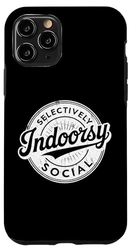 Indoorsy Selectively Social �r���e�[�W ���Љ�I �����I �X�}�z�P�[�X iPhone 11 Pro �p