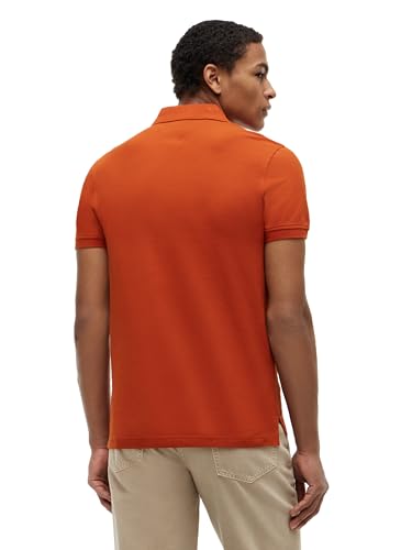 Image of Tommy Hilfiger Men's Short Sleeve Polo Shirts in Slim Fit with Stretch and Organic Pique Cotton